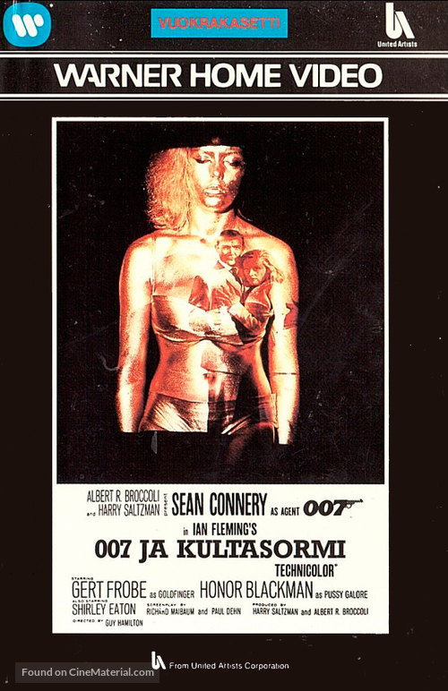 Goldfinger - Finnish VHS movie cover