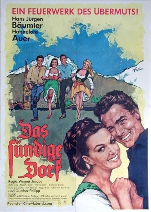 Das s&uuml;ndige Dorf - German Movie Poster