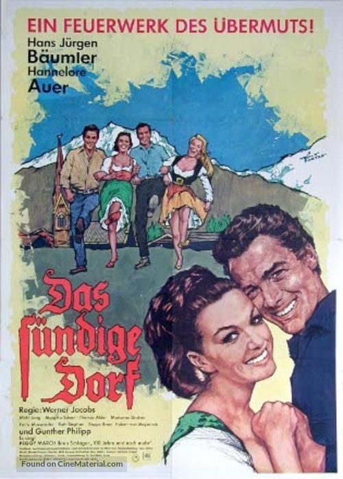 Das s&uuml;ndige Dorf - German Movie Poster