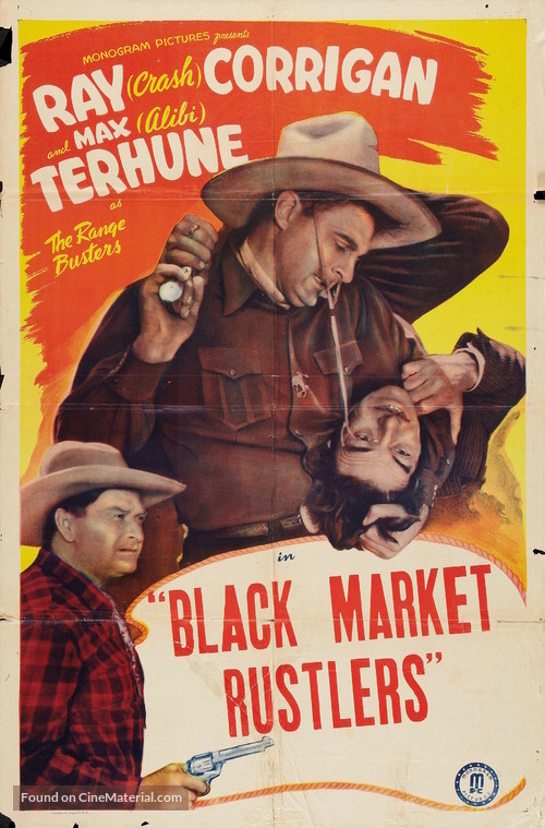 Black Market Rustlers - Re-release movie poster