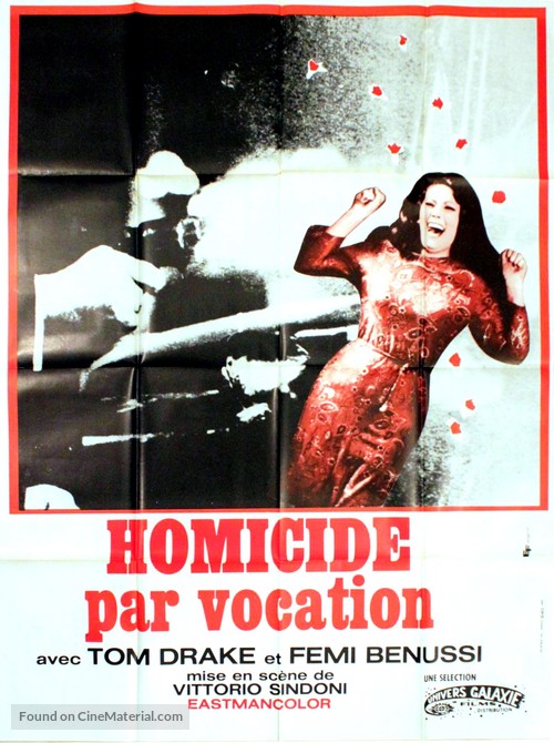 Omicidio per vocazione - French Movie Poster