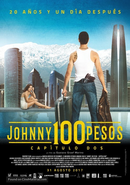 Johnny 100 Pesos: 20 a&ntilde;os y un d&iacute;a despu&eacute;s - Chilean Movie Poster