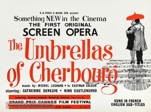 Les parapluies de Cherbourg - British Movie Poster