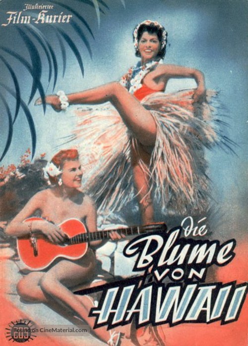 Die Blume von Hawaii - German poster