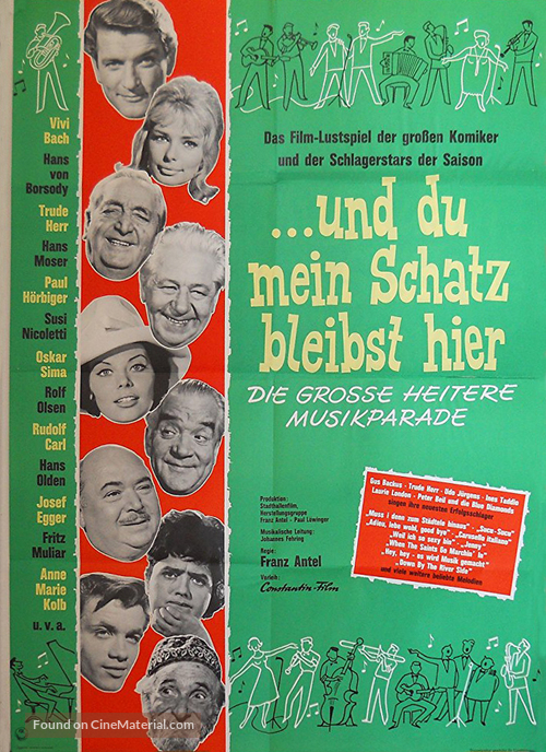 ...und du, mein Schatz, bleibst hier - German Movie Poster