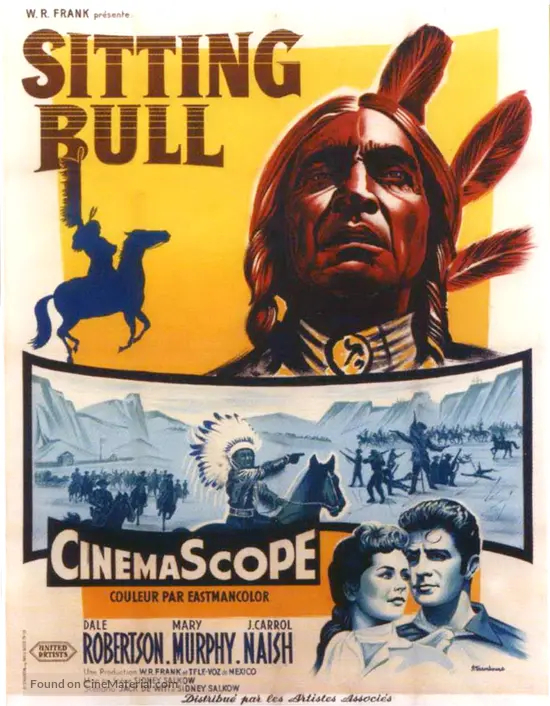 Sitting Bull 1954 French Movie Poster