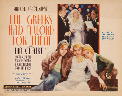 The Greeks Had a Word for Them - Movie Poster