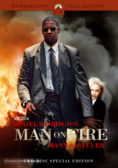Man on Fire - Swiss DVD movie cover