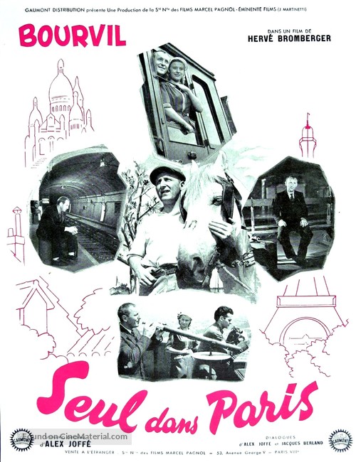 Seul dans Paris - French Movie Poster