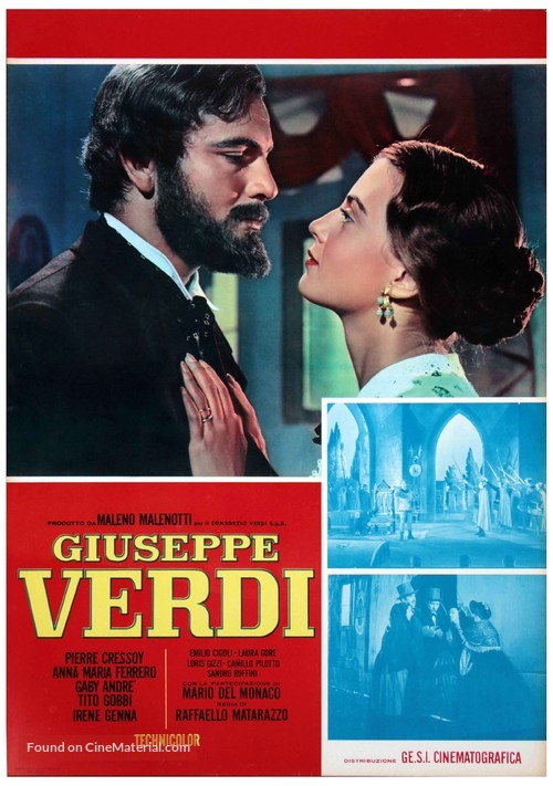 Giuseppe Verdi - Italian Movie Poster