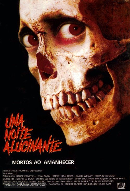 Evil Dead II - Brazilian Movie Poster