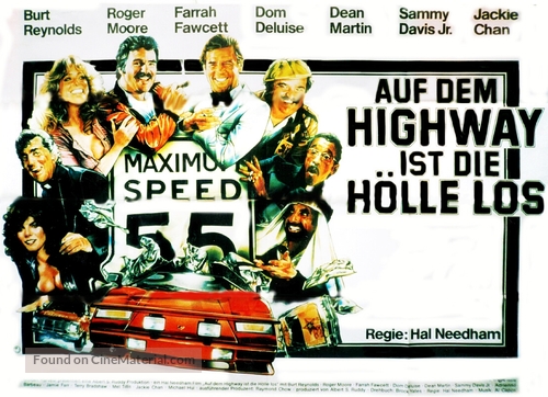 The Cannonball Run - German Movie Poster