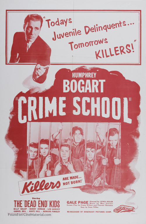 Crime School - Re-release movie poster