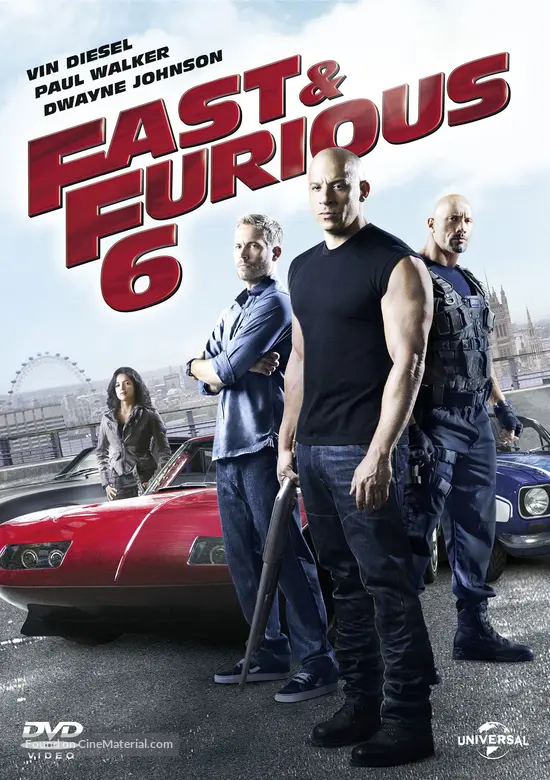 Fast & Furious 6 (2013) dvd movie cover