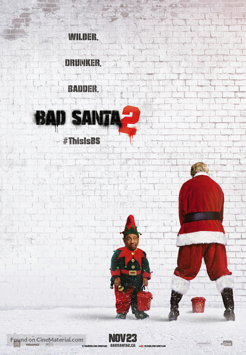 Bad Santa 2 - Canadian Movie Poster