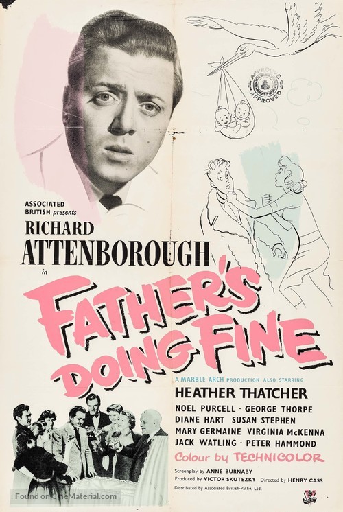 Father&#039;s Doing Fine - British Movie Poster