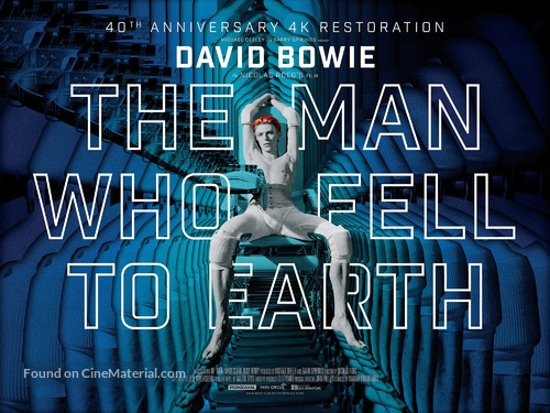 The Man Who Fell to Earth - British Re-release movie poster