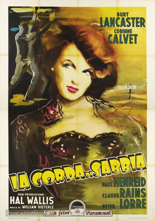 Rope of Sand - Italian Movie Poster