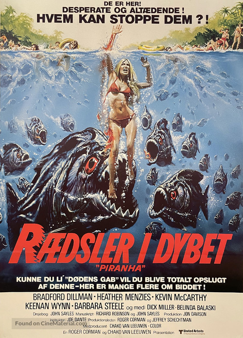 Piranha - Danish Movie Poster