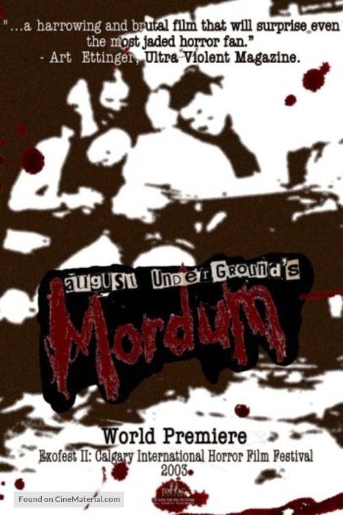 August Underground&#039;s Mordum - poster