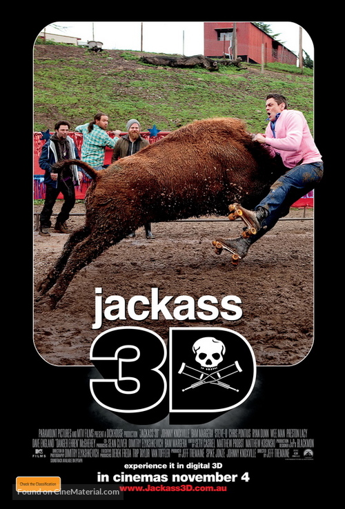 Jackass 3D - Australian Movie Poster