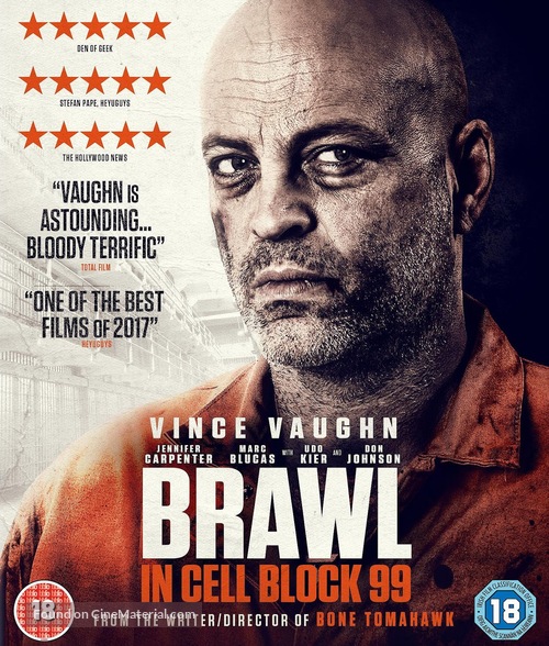 Brawl in Cell Block 99 - British Movie Cover
