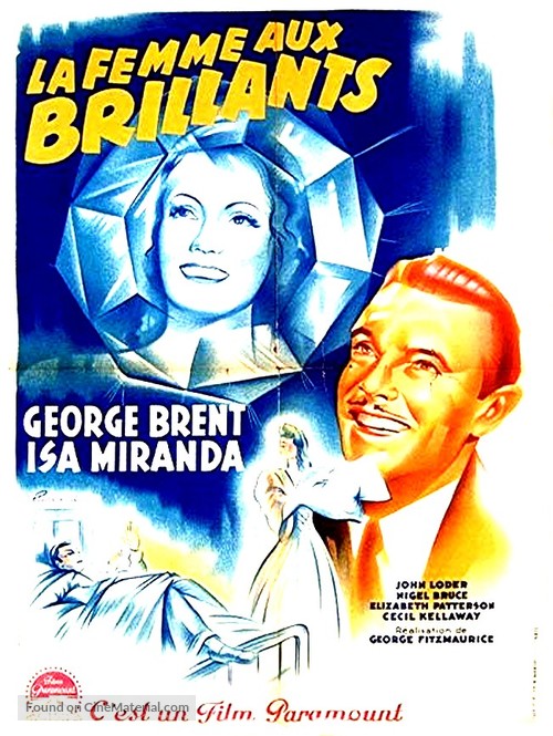 Adventure in Diamonds - French Movie Poster