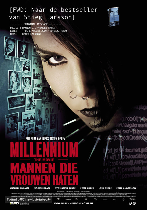 M&auml;n som hatar kvinnor - Dutch Movie Poster