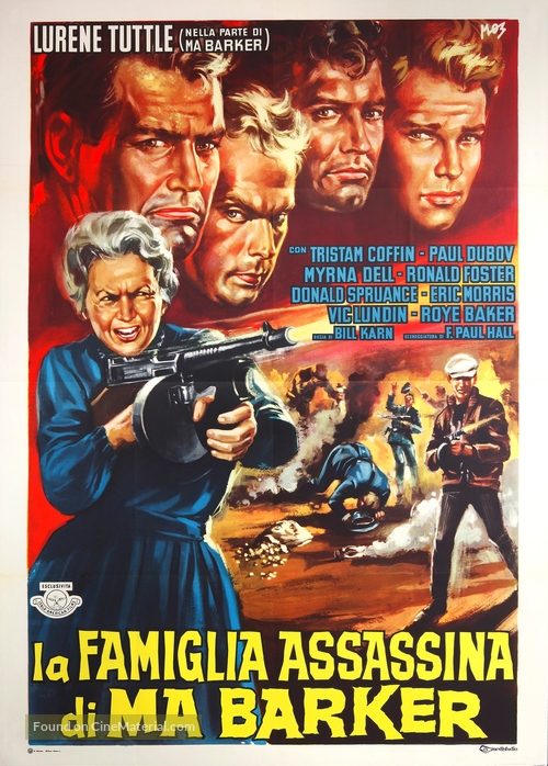 Ma Barker&#039;s Killer Brood - Italian Movie Poster