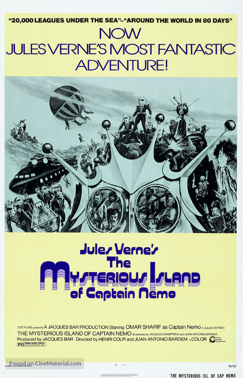 Isla misteriosa y el capit&aacute;n Nemo, La - Movie Poster