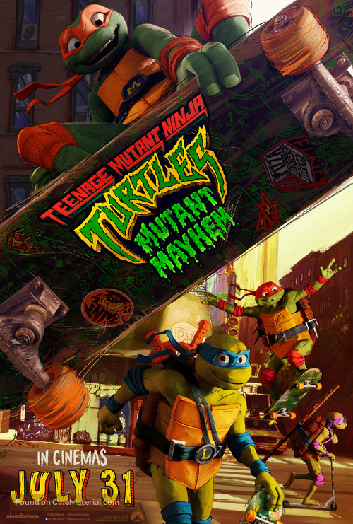 Teenage Mutant Ninja Turtles: Mutant Mayhem - British Movie Poster