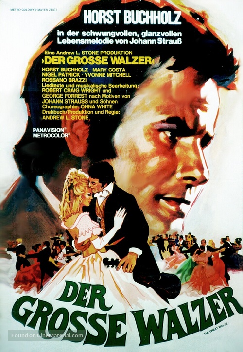 The Great Waltz - German Movie Poster