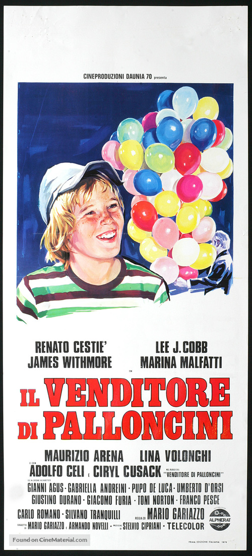 Il venditore di palloncini - Italian Movie Poster