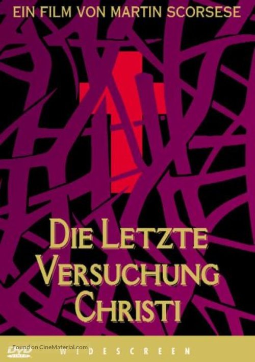 The Last Temptation of Christ - German DVD movie cover