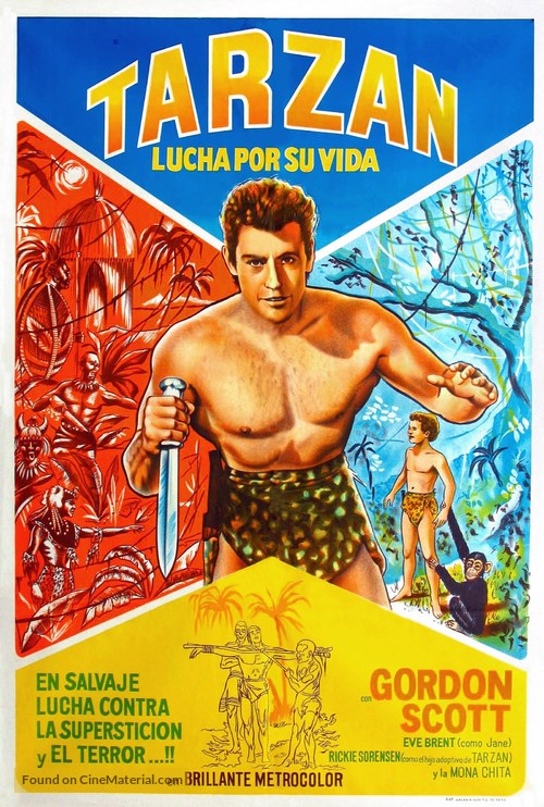 Tarzan&#039;s Fight for Life - Argentinian Movie Poster