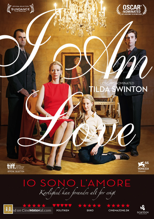 Io sono l&#039;amore - Danish DVD movie cover