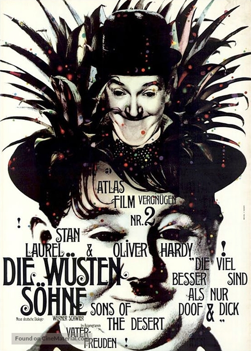 Sons of the Desert - German Movie Poster