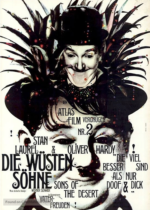 Sons of the Desert - German Movie Poster
