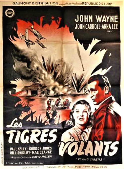 Flying Tigers - French Movie Poster