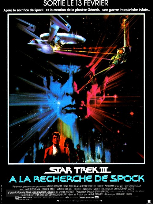 Star Trek: The Search For Spock - French Movie Poster