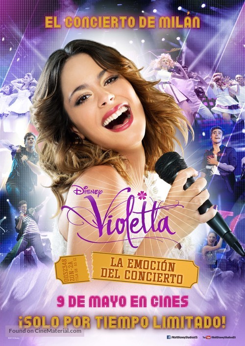 Violetta: La emoci&oacute;n del concierto - Spanish Movie Poster