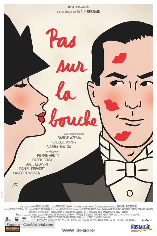 Pas sur la bouche - Belgian Movie Poster