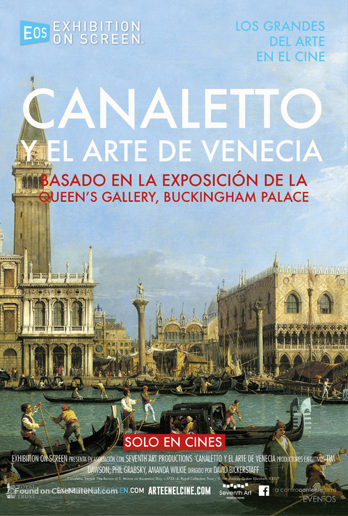 Exhibition on Screen: Canaletto &amp; the Art of Venice - Spanish Movie Poster