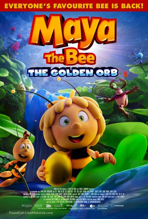 Maya the Bee 3: The Golden Orb - British Movie Poster