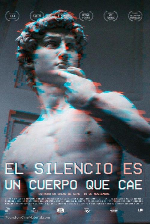 El silencio es un cuerpo que cae - Argentinian Movie Poster