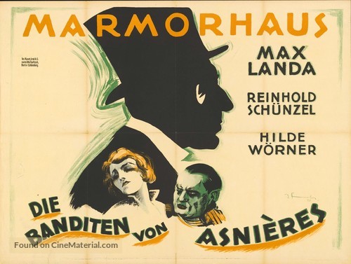 Die Banditen von Asni&egrave;res - German Movie Poster