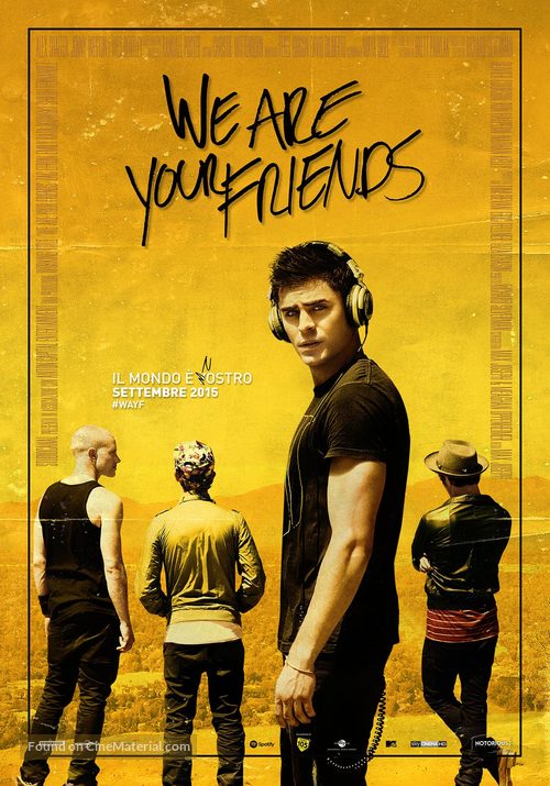 We Are Your Friends - Italian Movie Poster