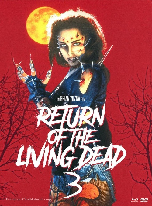 Return of the Living Dead III - German Blu-Ray movie cover