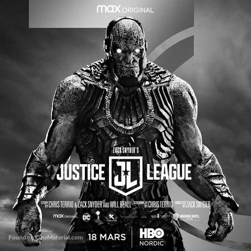 Zack Snyder&#039;s Justice League - Swedish Movie Poster