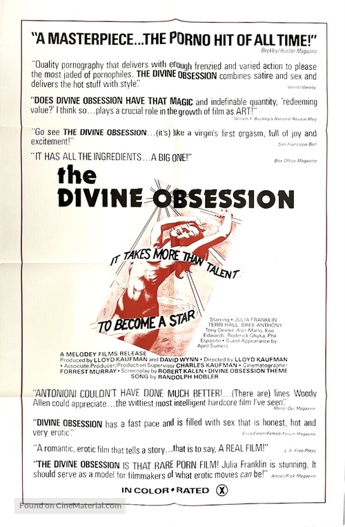 The Divine Obsession - Movie Poster